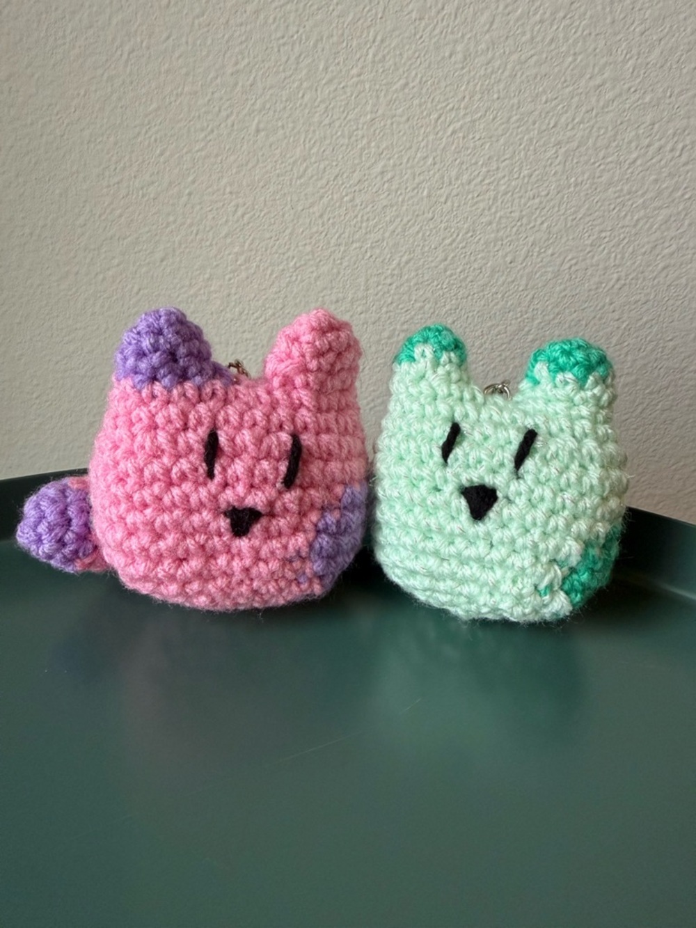 Kitty Keychains! 🐱 (Handmade Crochet Toy)